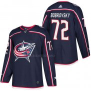 Camiseta Hockey Columbus Blue Jackets Sergei Bobrovsky Autentico Primera 2018 Azul