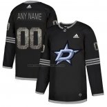 Camiseta Hockey Dallas Stars Personalizada Black Shadow Negro