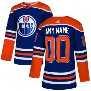 Camiseta Hockey Edmonton Oilers Personalizada Alterno Autentico Azul