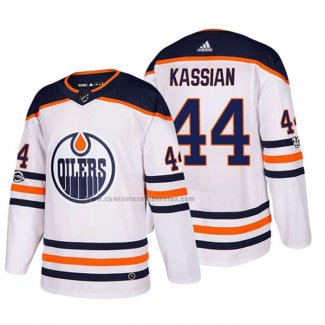 Camiseta Hockey Edmonton Oilers Zack Kassian 2018 Blanco