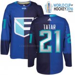 Camiseta Hockey Europa Tomas Tatar Premier 2016 World Cup Azul