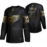 Camiseta Hockey Golden Edition Detroit Red Wings Dominic Turgeon Autentico Negro