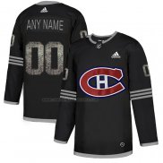 Camiseta Hockey Montreal Canadiens Personalizada Black Shadow Negro