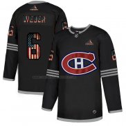 Camiseta Hockey Montreal Canadiens Shea Weber 2020 USA Flag Negro