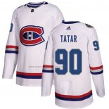 Camiseta Hockey Montreal Canadiens Tomas Tatar Autentico 2017 100 Classic Blanco