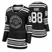 Camiseta Hockey Mujer Chicago Blackhawks Patrick Kane Premier Alterno Negro