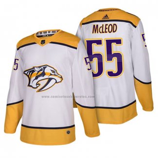 Camiseta Hockey Nashville Predators Cody Mcleod Autentico Segunda 2018 Blanco