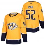 Camiseta Hockey Nashville Predators Matt Irwin Autentico Primera 2018 Amarillo