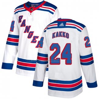 Camiseta Hockey New York Rangers Kaapo Kakko Road Autentico Blanco