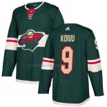 Camiseta Hockey Nino Minnesota Wild Mikko Koivu Primera Autentico Verde