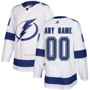 Camiseta Hockey Nino Tampa Bay Lightning Personalizada Segunda Blanco