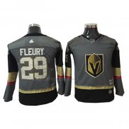 Camiseta Hockey Nino Vegas Golden Knights Marc-andre Fleury Primera Autentico Gris