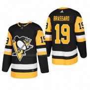 Camiseta Hockey Pittsburgh Penguins Derick Brassard Primera Autentico Jugador Negro