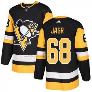 Camiseta Hockey Pittsburgh Penguins Jaromir Jagr Primera Autentico Negro