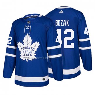 Camiseta Hockey Toronto Maple Leafs Tyler Bozak Primera 2017-2018 Azul