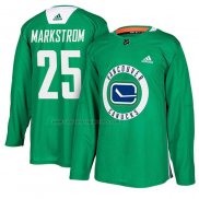 Camiseta Hockey Vancouver Canucks Jacob Markstrom New Season Practice Verde