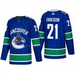 Camiseta Hockey Vancouver Canucks Loui Eriksson Primera Premier 2017-2018 Azul