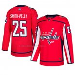 Camiseta Hockey Washington Capitals Devante Smith Pelly Autentico Primera Rojo