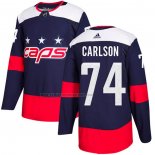 Camiseta Hockey Washington Capitals John Carlson Autentico 2018 Stadium Series Azul